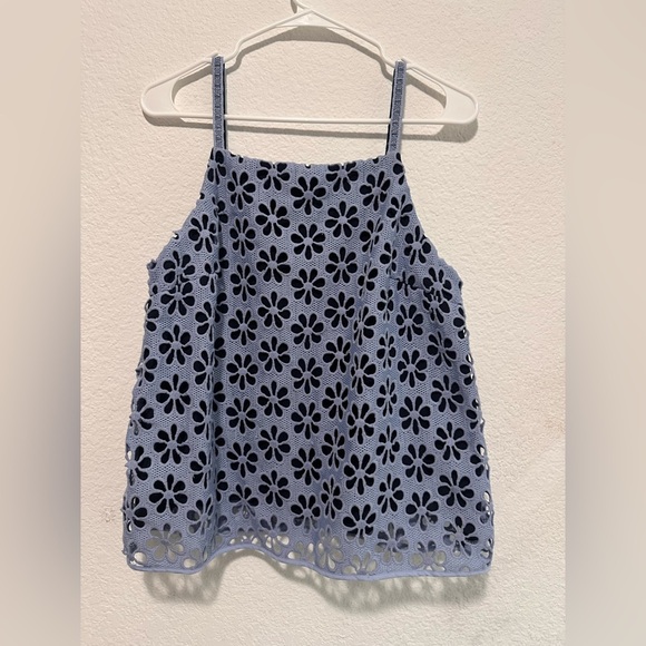 Maeve by Anthropologie Quinn Daisy Floral Lace Tank Top size 12 - Picture 2 of 10
